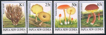4 бр./компл. Нова Пощенска марка от Папуа-Нова Гвинея 1995 Гъби Гъби Марка MNH