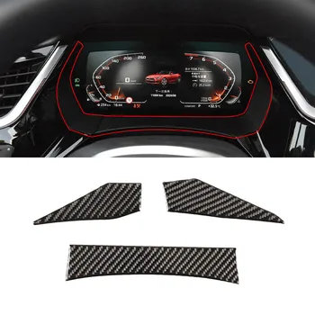 За 2017-2020 BMW Z4 G29 Меко Карбоновое Влакна Авто Стъклен Подвижен Ключ Декоративна Рамка Стикер на Кутията Аксесоари За Интериора на Колата