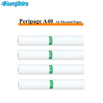 Термобумага формат А4 принтер Peripage A40 A4 Термобумага без Мастило Безжична Bluetooth Телефон Фотопринтер