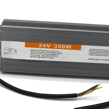 Водоустойчив IP67 Електронен Led Драйвер Ac 220 до Dc 24 14.5 A 15A 350 w 360 W Импулсно Захранване за Осветление