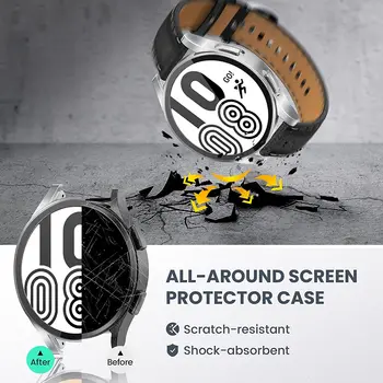 Защитен калъф за дисплея за Samsung Galaxy Watch 4 40 mm Универсален Защитен калъф за вашия КОМПЮТЪР с закалено стъкло за Galaxy Watch 4 44 мм
