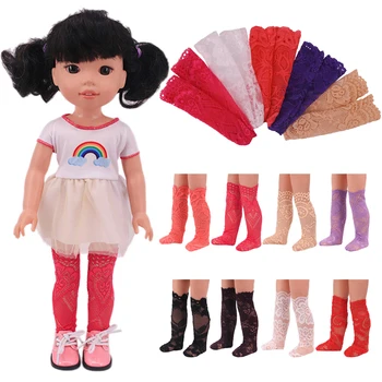 5 бр., случайни куклени дантелени чорапи, аксесоари ръчна изработка, Подходящи за 14,5 инча, Wellie Wisher, BJD, Nancy и EXO, Руска кукла, играчка за момичета, най-Добрите подаръци
