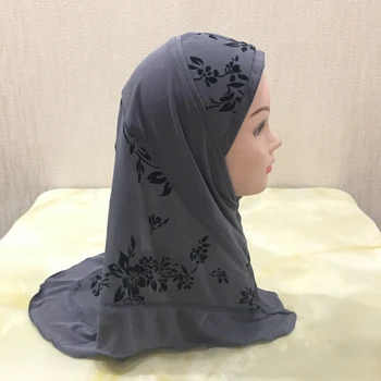 H091 красиво малко момиченце с принтом Ал Амира. → подходящ за деца на 2-7 години, надевающих ислямски шал, забрадка