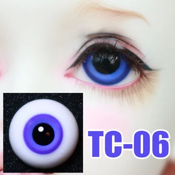 BJD очите кукли очните ябълки синьо 14 мм 16 мм 18 мм очите TC-06 за 1/6 1/4 1/3 BJD SD Чичо кукла аксесоари куклени очи с кутия за очите