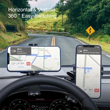 Автоблокировка Кола Телефона Клип на арматурното табло, Определен за Монтиране на Поставка Отточна тръба на шарнирна връзка Гъвкав Смартфон GPS Референтната Група За Xiaomi iPhone