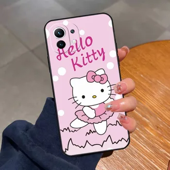 Забавен Калъф за телефон Hello Kitty за Redmi Note 11 A C T 10 T X 4g 5g 7 A 8 A 9 S S Pro Plus, Висококачествен Мек Силиконов TPU
