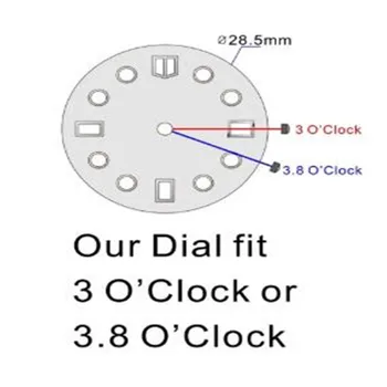 S-Watch Син градиентный циферблат за nh35 механизъм 300 м гмуркане механични часовници аксесоари с логото на s за 4r36