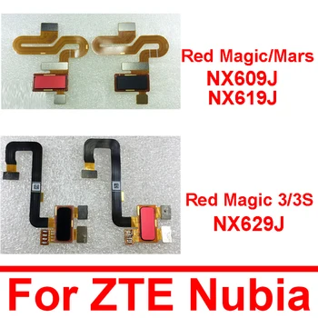 Сензор за Пръстови Отпечатъци Бутон Гъвкав Кабел За ZTE Nubia Red Magic NX609J Mars NX619J 3S 3 NX629J Начало Бутон за Връщане на Гъвкава Лента резервни Части
