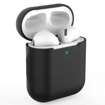 Меки силиконови калъфи за Airpods1/2 Bluetooth Безжични слушалки, Калъф За airpods 5 Ярки цвята Ултра-Защитен Калъф