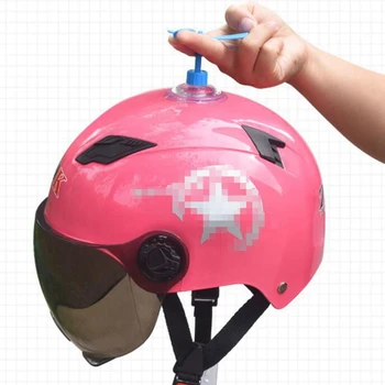 Украса мотоциклетни шлем скъпа въртящата бамбук водно конче детска электромобильный каска издънка каска бамбук конче