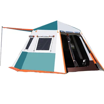 Кемпинговая шатра на открито, напълно автоматична преносима удебелена непромокаемая Две стаи и една зала може да добавите бързо и отвори