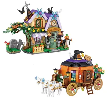 1134 1233 1249 LOZ кухненски Блокове на Детски Строителни Тухли Играчки За Момчета Хелоуин Пъзел Празничен Подарък За Момичета