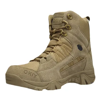 2022 Военни Ботильоны Мъжки Улични Тактически Армейските Мъжки Обувки От Естествена Кожа Армейските Ловни Работни Обувки За Мъже, Обувки, Ежедневни Бот