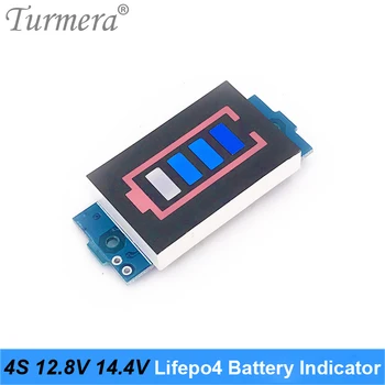 Turmera 4S 12,8 В 14,4 v 32650 32700 Lifepo4 Индикатор за капацитет на батерията Модул на Дисплея Тестер за зареждане на батерията электромобиля
