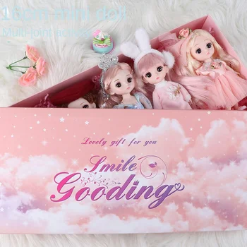 16 См Мода Кукла за Подарък Кутия Играчка Кукла Принцеса Имитативната Кукла Подаръци За Рожден Ден За Деца и Момичета на Едро