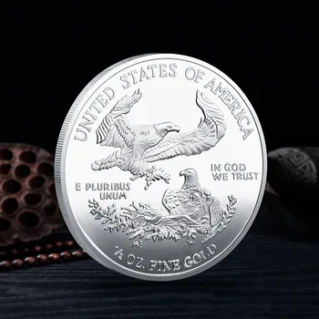 2020 Позлатен са подбрани Монета на САЩ Статуята на Свободата Спомен САЩ Плешив Орел Предизвикателство Колекция от Монети Подарък