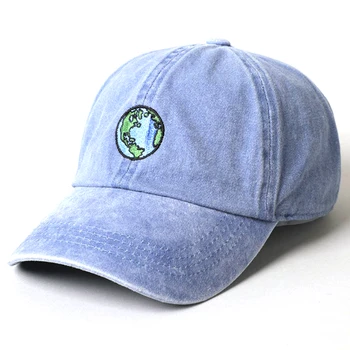 Earth, спортна бейзболна шапка с бродерия, памук, промытая, мъжки, дамски, неструктурированная, модна шапка за татко, хип-хоп, бейзболна шапка, слънчеви шапки