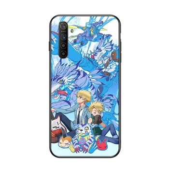 Digimon Япония Сладко Чудовище Калъф За Телефон OPPO Find X5 X3 X2 A93 Reno 8 Pro 7 A74 A72 а a53 Мек Черен Калъф За вашия Телефон