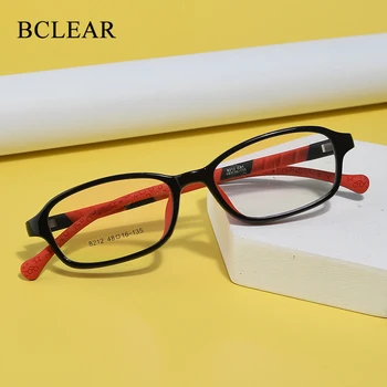 BCLEAR Детски Рамки за Очила, за момчета и Момичета, Детски Рамки за Очила, Гъвкава, Висококачествена Дограма за Защита, Корекция на зрението