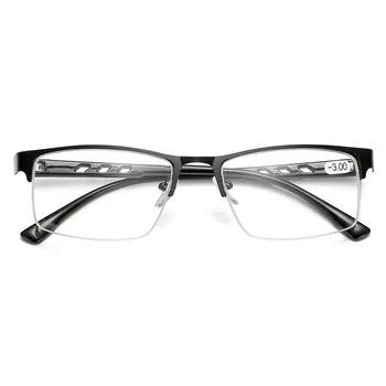 Ahora Метална Полуободка Оптични Очила в Рамки очила за късогледство Мъжки Женски Диоптрийные Мъжки Прости Бизнес Рамки за очила -1,0 -4,0
