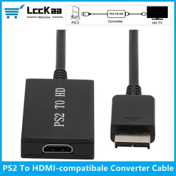 HD 1080P PS2 към HDMI съвместим Аудио и Видео Конвертор Кабел-адаптер С USB-Кабел за захранване Поддържа всички режими на показване на PS2