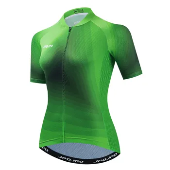 2022 Колоездене Джърси Жена на Велосипед Планински Път МТБ Топ Майо Велосипедна Риза С Къс Ръкав Облекло Лятна Велосипедна Форма Зелен
