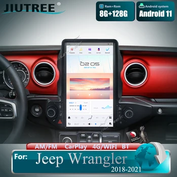 13,6 инча 8 + 128 г Авто радио в стила на Тесла За Jeep Wrangler gladiator 2018-2021 Android 11 мултимедиен плеър главното устройство GPS Navi