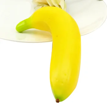 5шт 20 см дължина Пластмасов Фалшива имитация на изкуствен банани, Плодови модел