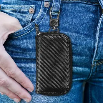 Фарадей Карта Ключовете за Колата за Носене на Ключодържател Блокиращите Сигнал Чанта RFID Екраниране Ключ Кредитни Карти Чанта Органайзер за Защита на личния живот на Скоростната чанти