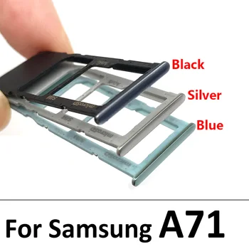 Слот За Тавата За SIM-карти SD-Карти За Samsung A60 A30S A50S A31 A51 A71 Притежателя на Тавата За SIM-карти Сервизна Част За Samsung A30s A50s