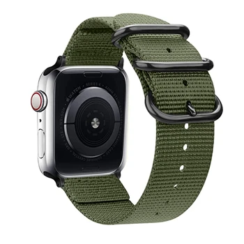 Найлонов ремък за Apple Watch Ultra 49 мм 41 мм 45 мм 40 мм 44 мм 42 мм 38 мм Армейските Каишки за ръчни часовници iWatch Series 8 7 5 Se 6 5 4 3 2 1 Каишка