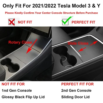 3 БР. Авто Централен Подлакътник Стекающийся Кутия За Съхранение На Tesla, Модел 3 Y 2021/2022 Органайзер Калъф За Централната Конзола Автомобилни Аксесоари