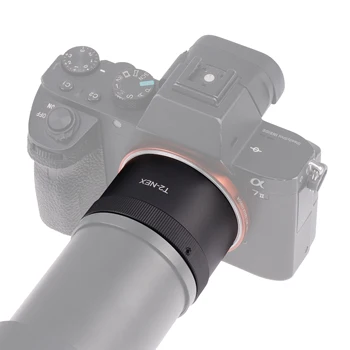 Преходни Пръстен за един обектив за телефотография с огледален обектив FOTGA T2-NEX за фотоапарати Sony NEX E-Mount с монтиране T2 / T